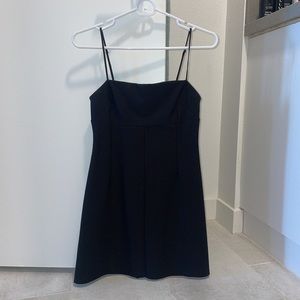 Black mini dress